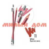 Карандаш для губ ТРИУМФ с точилкой W-207 №011 красное вино сп=12шт/СПАЙКАМИ