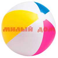 Игра Мяч надувн 61см Intex пляжн Цветные дольки 59030NP/И59030