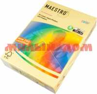 Бумага офисная А4 MAESTRO 500л желтая 80г MC-80-23 Ye23 53209 сп=5