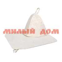 Набор банный HOT POT 2пр шапка коврик 42006