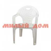 Кресло пластм белое М2608