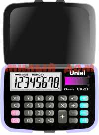 Калькулятор 08 разрядный карманный UNIEL UK-27 CU11C ш.к 3304