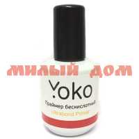 Ср-во для ногтей YOKO 15мл Ultrabond Primer праймер грунт ультрасвяз безкисл матов фл Y UP 15 ш.к.80