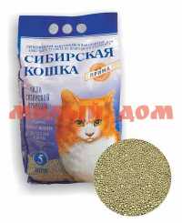Наполнитель для кошек СИБИРСКАЯ КОШКА 5л Прима комкующийся ш.к.0183