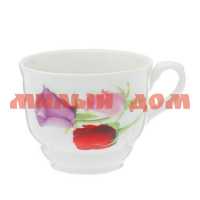 Чашка чайная 250мл ф 272 тюльпан Королева цветов 3С0534Ф34