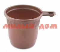 Чашка однораз 200мл кофейная коричневая сп=50шт/цена за спайку