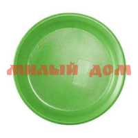 Тарелка мелкая однораз Антелла пластик Д220 6шт зеленая 04314
