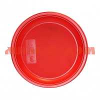Тарелка мелкая однораз Антелла пластик Д220 6шт красная 04314