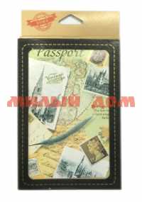 Обложка д/паспорта из кожи 13,2*18,6  20073