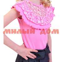 Блуза детская интерлок-оринтал Сильва розовый р 122