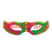 Маска очки для праздника цветная без резинки 897921