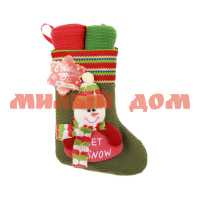 Полотенце вафельное НАБОР 2шт 38*63 Collorista Gift sock snowman 104482