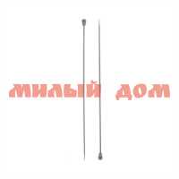 Спицы для вязания GAMMA прямые MKP d=4мм 35см металл под никель шк 2074