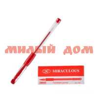 Ручка гел красная BASIR Soft цв корп игол наконеч МС-1288 сп=12шт
