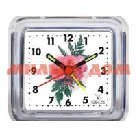 Часы БУДИЛЬНИК Б1-004 Розовый цветок