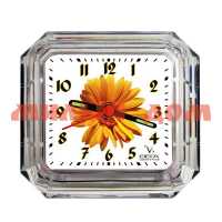 Часы БУДИЛЬНИК Б1-006 Оранжевый цветок