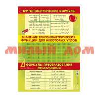 Плакат 420*594 Тригонометрия 10-01-0097/сп=10шт