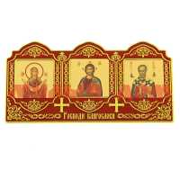 Сувенир Икона в авто Покров Пресвятой Богородицы Иисус Христос Николай Чудотворец 138270