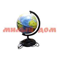 Глобус физикополитич с подсветкой диаметр 320мм ГЗ-320ф-пп КО13200101