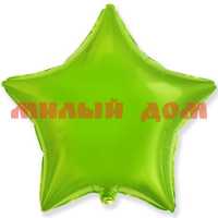 Игра Шар фольгированный Звезда Металлик Lime Green б/рис 1204-0542 шк 2125