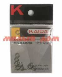 Кольцо заводное Kaida YM-6088 0,8*6мм сп=10упак цена за упак