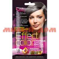 Краска для волос EFFECT COLOR 50мл крем тон 1.0 Черный 4910