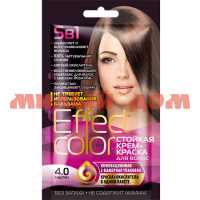 Краска для волос EFFECT COLOR 50мл крем тон 4.0 Каштан 4913
