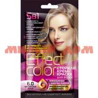 Краска для волос EFFECT COLOR 50мл крем тон 6.0 Натуральный русый 4917