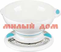 Весы кухонные эл DELTA КСА-103 3кг белый с голубым 4195