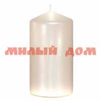 Свеча BARTEK 50*100 Классическая Металлик перламутровая колонна