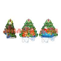 Коробка для конфет сборная Дед Мороз в санях 700гр ПП-3122