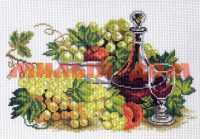 Канва/ткань МАТРЕНИН ПОСАД №07 28*37см с рисунком 0747 Натюрморт с виноградом