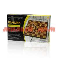 Игра Шашки 25х15х3,5см картон дерево ш.к.3565