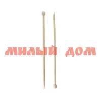 Спицы д/вязания GAMMA прямые BL2 d=10мм 35-36см бамбук