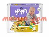 Подгузники БЕЛЛА BABY Happy Maxi Plus 12шт BB-054-LX12-009 ш.к 1195