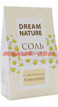 Соль для ванн DREAM NATURE 500гр Ромашка природная шк 0396