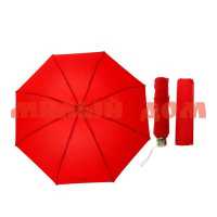 Зонт женский механический ветроуст проявл рис Цветочки руч круг красный R50 128000