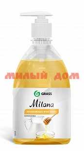 Мыло жидкое MILANA 500мл Молоко и мед крем флакон с дозатором ш.к.0926