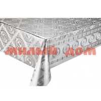 Клеенка столовая МЕТАЛЛИК без основы 137см*20м GD-8351FB золото на серебре цена за 1м