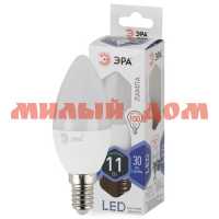 Лампа светодиод Е14 11Вт свеча ЭРА LED smd B35-11w-860 6500К ш.к.2424