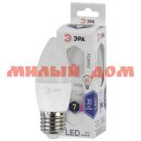 Лампа светодиод Е27 7Вт ЭРА LED smd B35-7W-860 свеча 6500К ш.к.0317