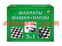 Игра Набор 3в1 Нарды   шашки   шахматы ИН-1612