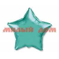 Игра Шар фольгированный Звезда Металлик Turquoise 18" 1204-0543