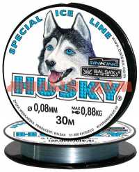 Леска BALSAX Husky 30м 0,08 0,88кг ш.к.8034