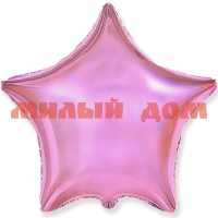 Игра Шар фольгированный Звезда металлик Pink 1204-0547 сп=5шт/СПАЙКАМИ