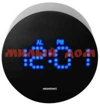 Часы настольные электронные ASSISTANT голубой AH-1025 ш.к 4983