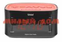 Часы настольные электронные UNIEL Радио красный/черный UTR-33RRK ш.к 4221
