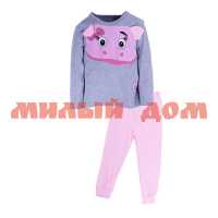Пижама детская SM311 д/девочек Pink pig р 1-4г