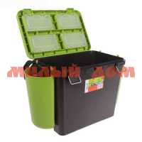Ящик зимний HELIOS 19л FishBox односекцилнный зеленый ш.к.4265