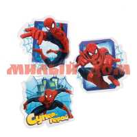 Наклейка для ванной Супер-герой Человек-паук набор 3шт 1971042